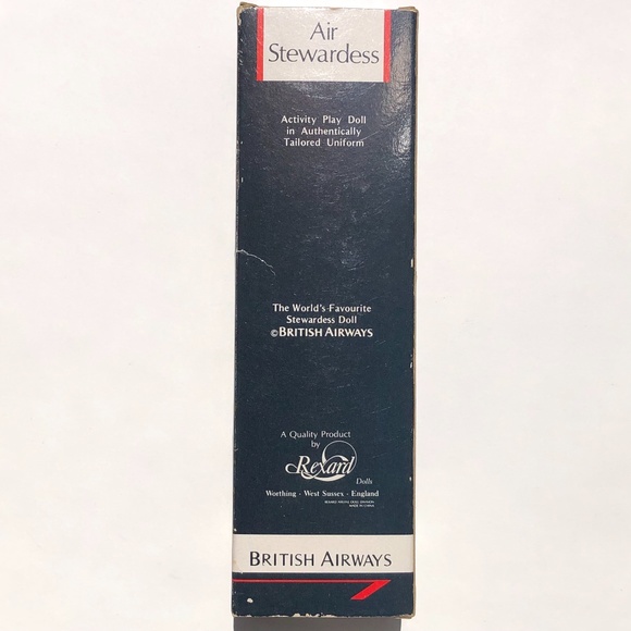 British Airways Air Stewardess Doll by Rexard Vintage Boxed Collectable Uniform - Picture 2 of 16